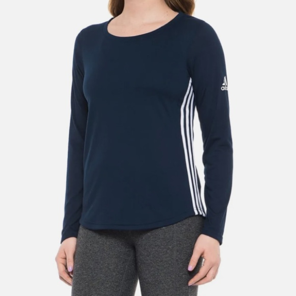 Adidas Climalite Keyhole Back Long Sleeve Top